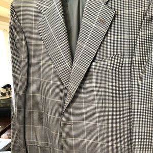 KITON Bespoke jacket large 44/ 54 Blue check